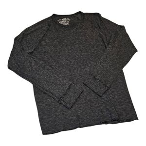 American Rag Waffle Knit Long Sleeve Tee Gray XL